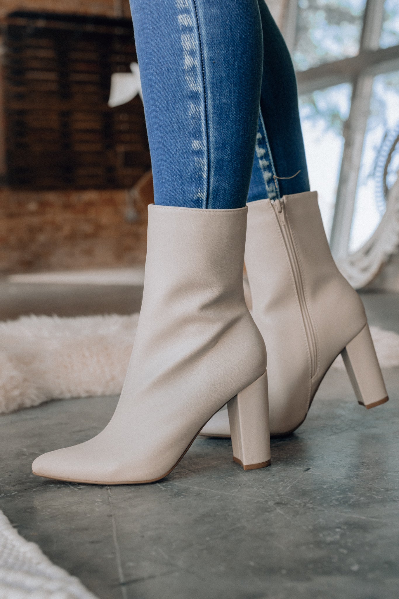 Made For You Ankle Booties (Sand) FINAL SALE
