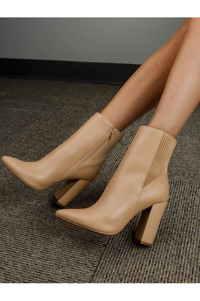 Napa Ankle Booties (Toffee) FINAL SALE