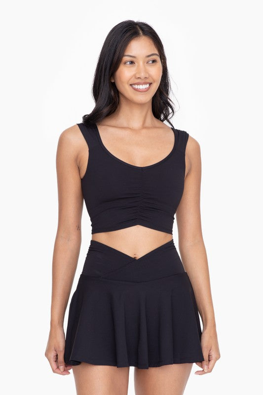 On The Go Ruched Front Brami (Black)