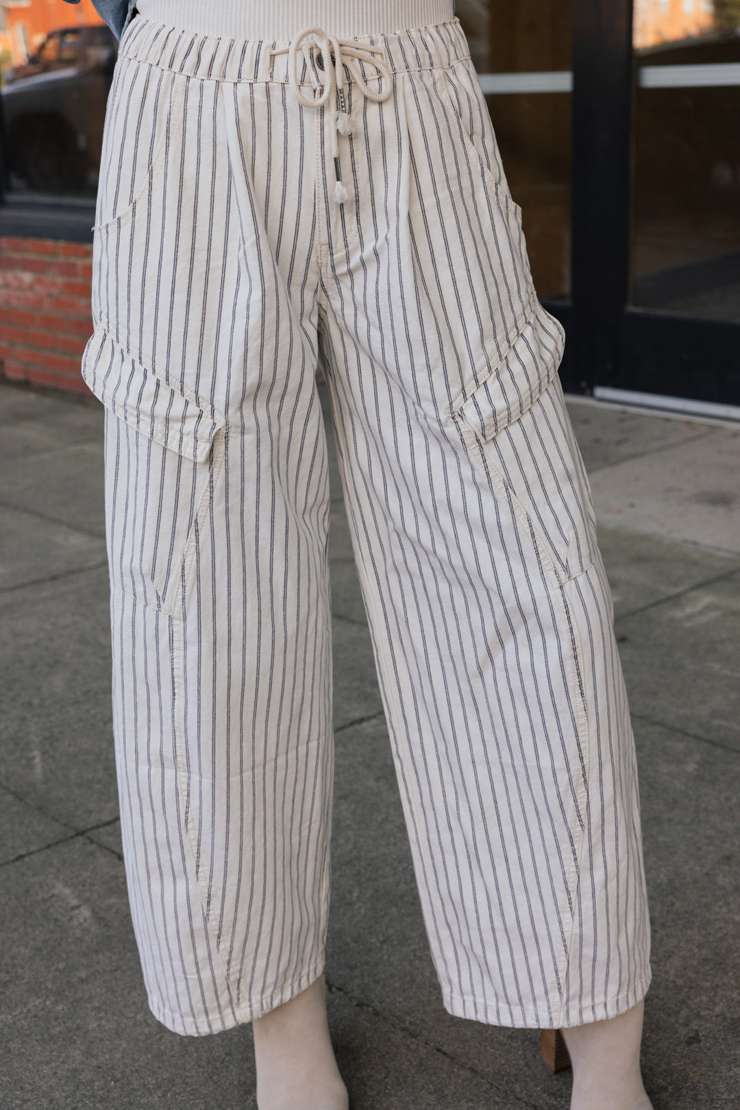 Off Duty Pinstripe Cargo Pants