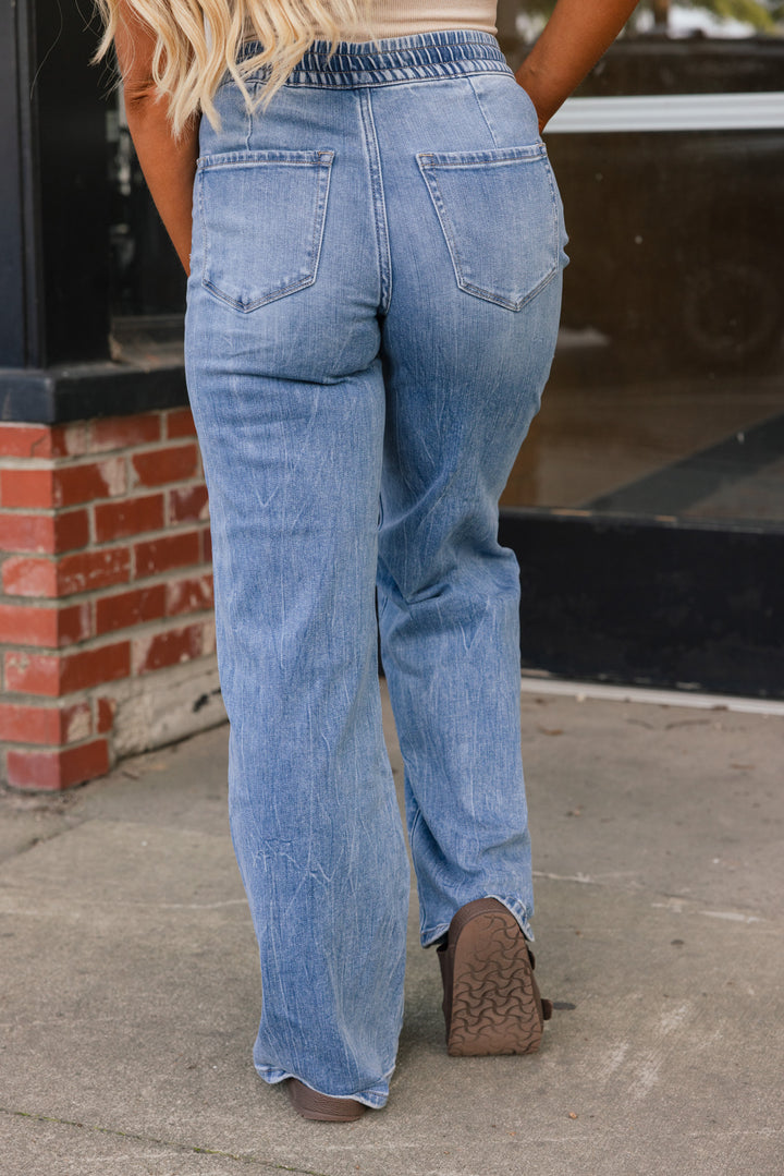 Blue Jean Baby Drawstring Jeans