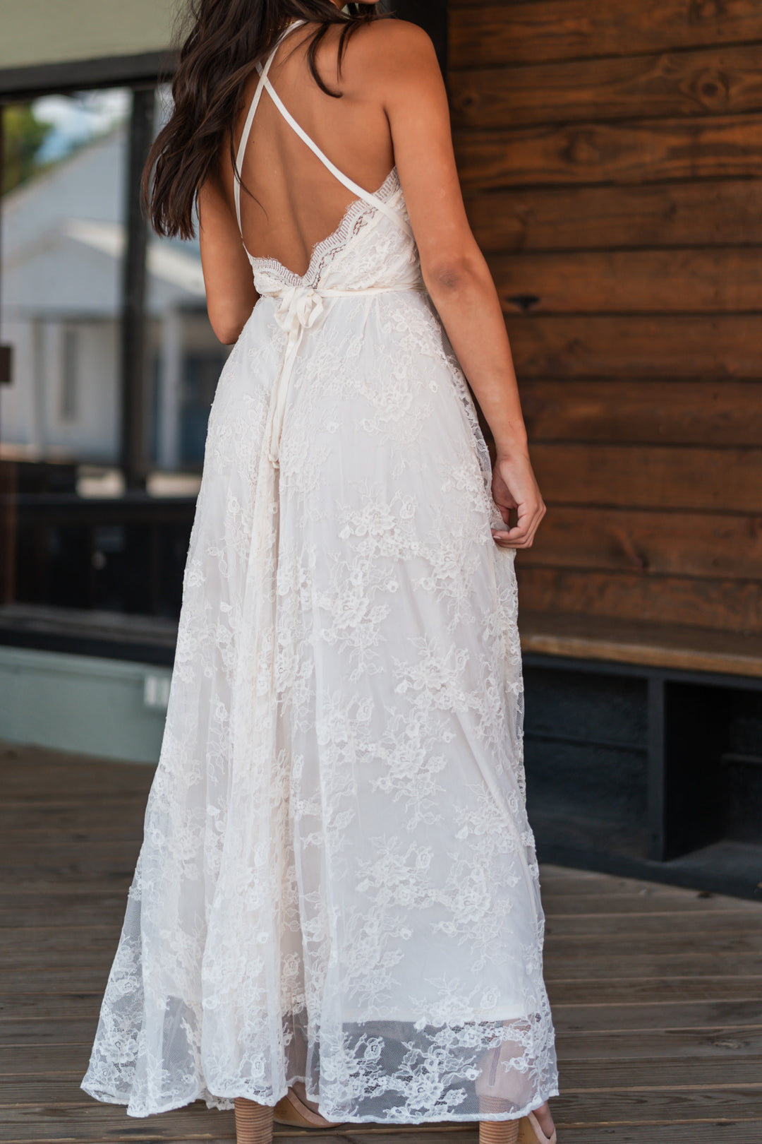 Celestial Multi-Wrap Lace Maxi Dress (Cream) Southern Alternative Celestial Multi-Wrap Lace Maxi Dress (Cream) Southern Alternative
