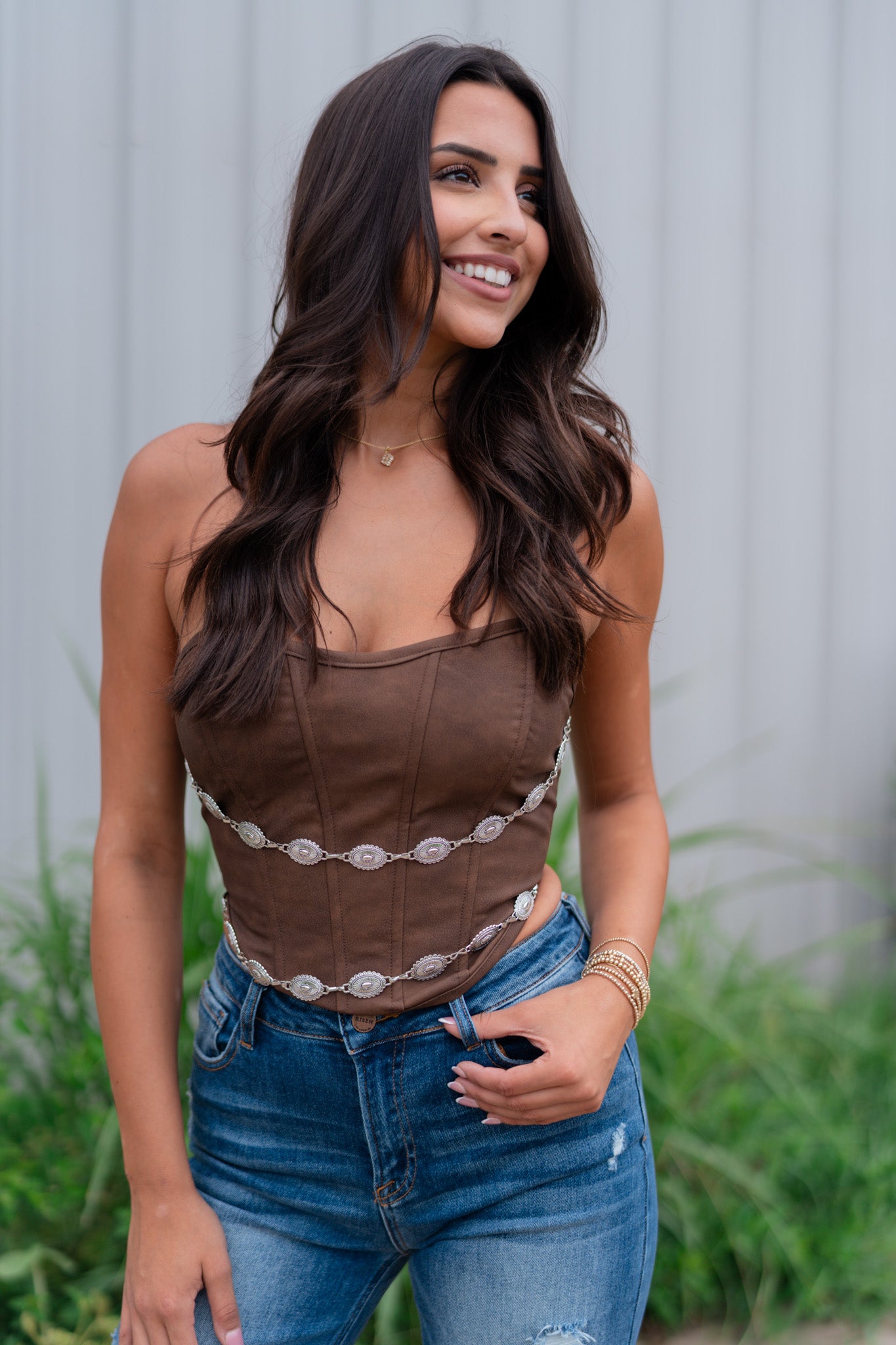 ラポドゥジェム2way eco suede bustier brown 2way eco suede bustier – LA PEAU DE GEM