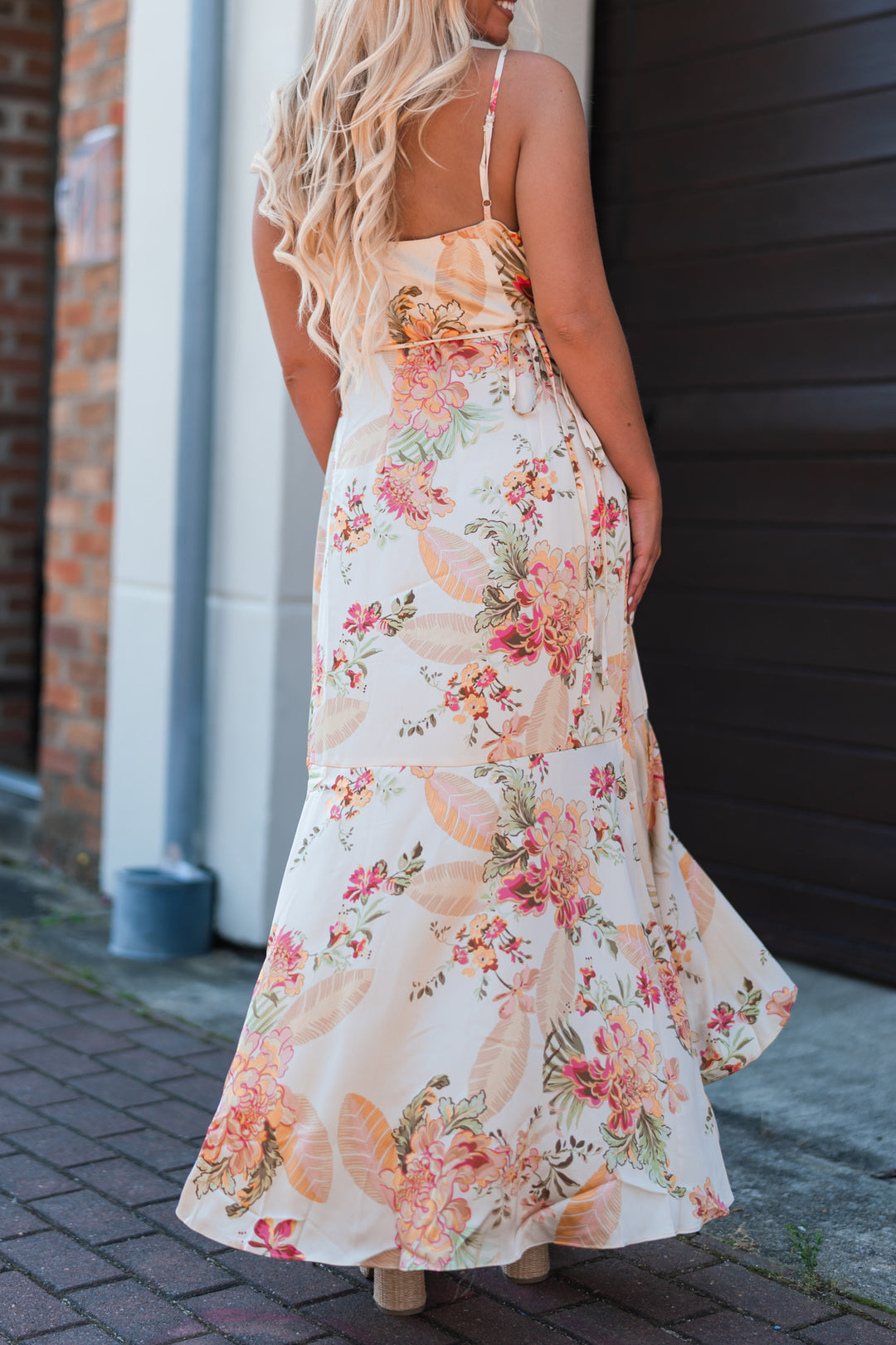 Golden Floral Wrap Dress FINAL SALE – Southern Alternative