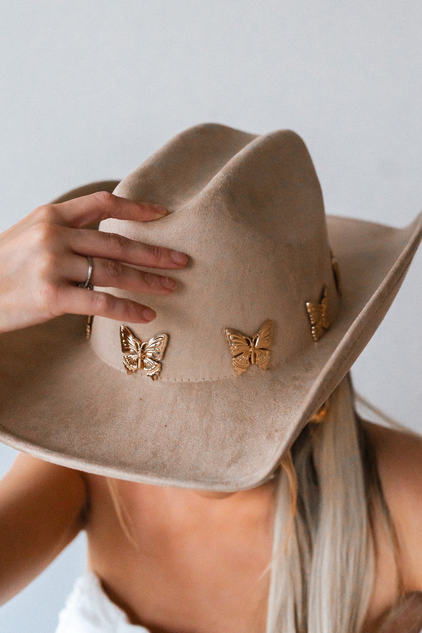You Give Me Butterflies Cowboy Hat (Khaki)