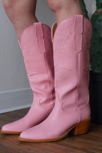All About You Cowboy Boots (Pink)