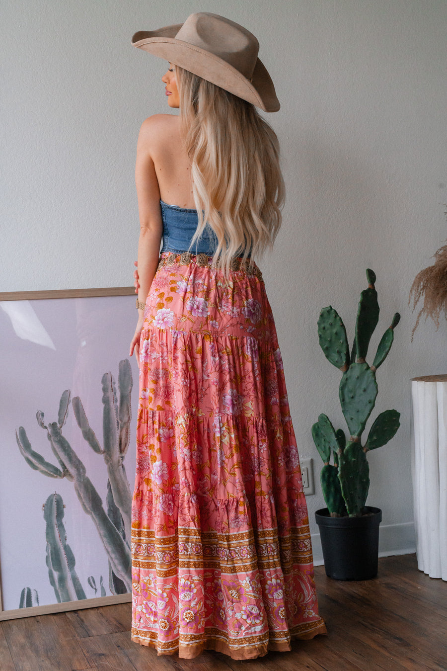 Garden Party - Floral Maxi Skirt