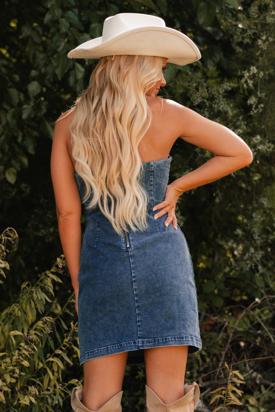 Sweetheart Denim Embroidered Mini Dress Southern Alternative Sweetheart Denim Embroidered Mini Dress Southern Alternative