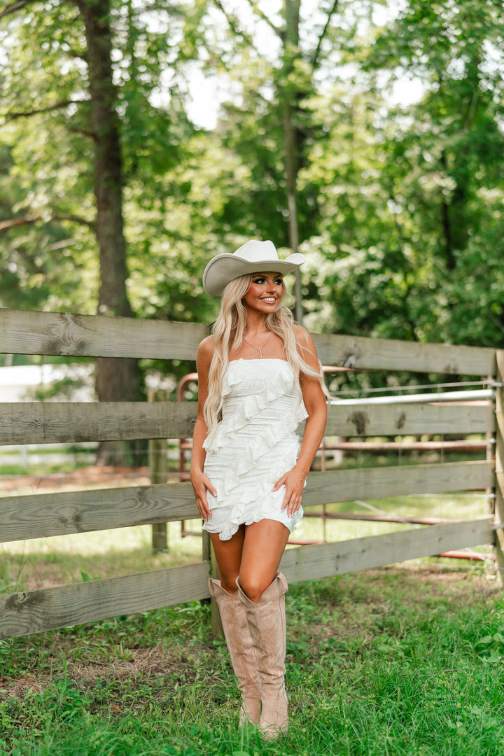 Princess Ruffled Mini Dress