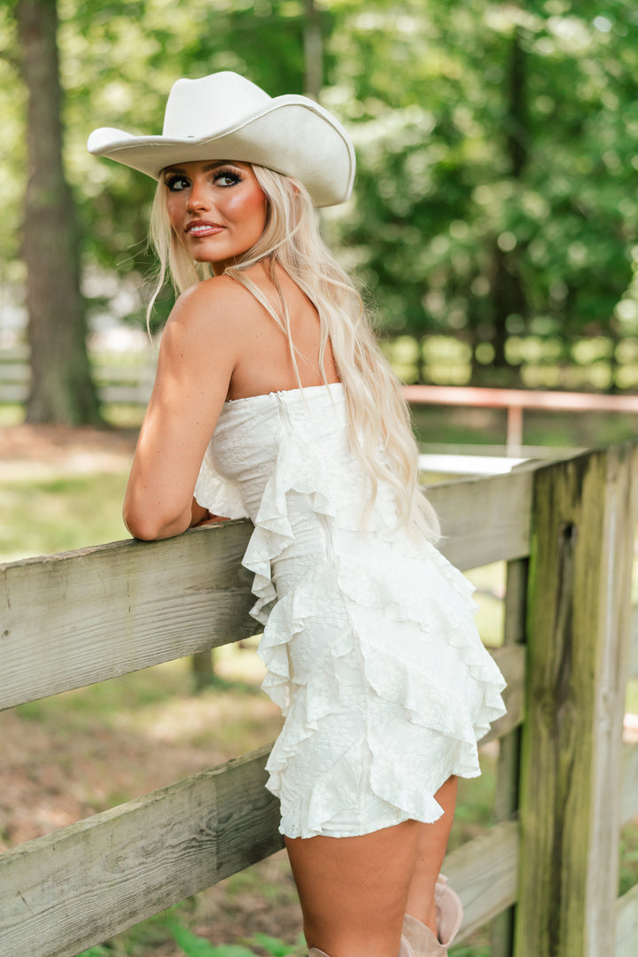 Princess Ruffled Mini Dress