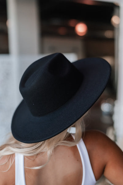 Made For You Wide Brim Hat (Black)
