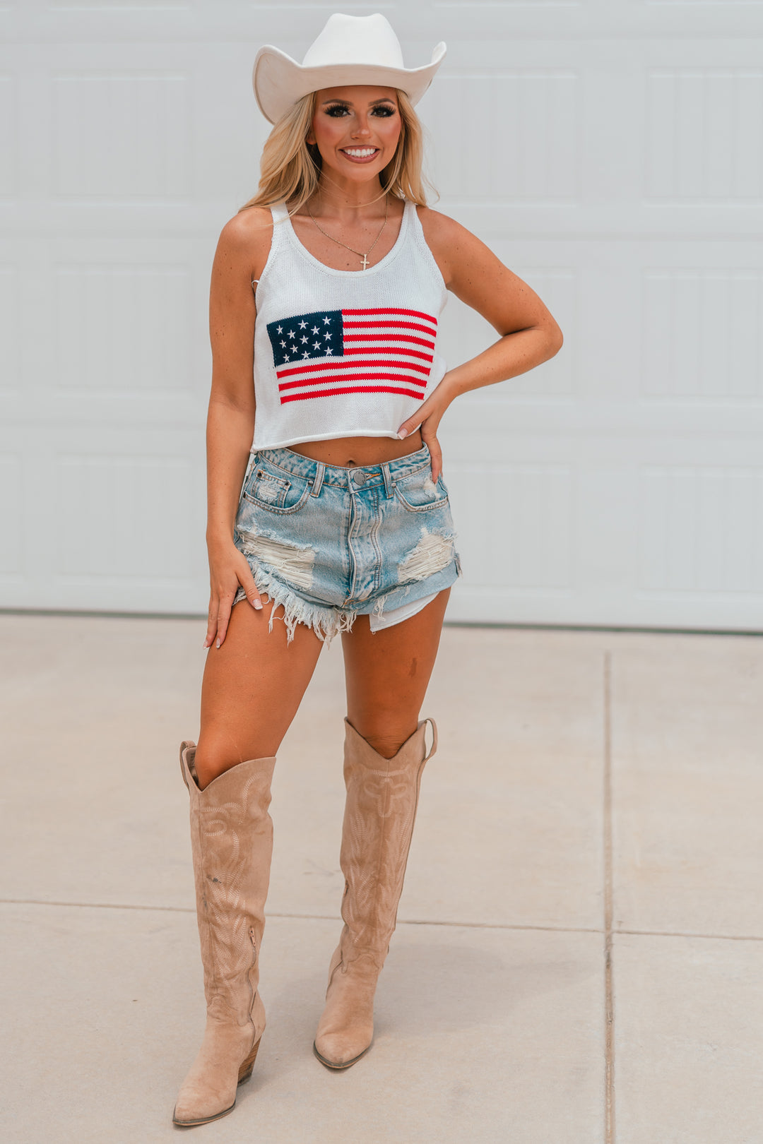 USA Knit Tank Top