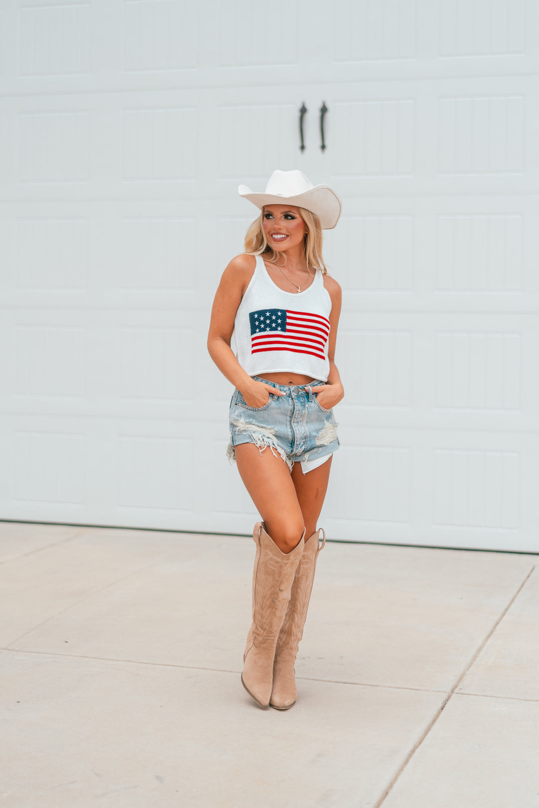 USA Knit Tank Top
