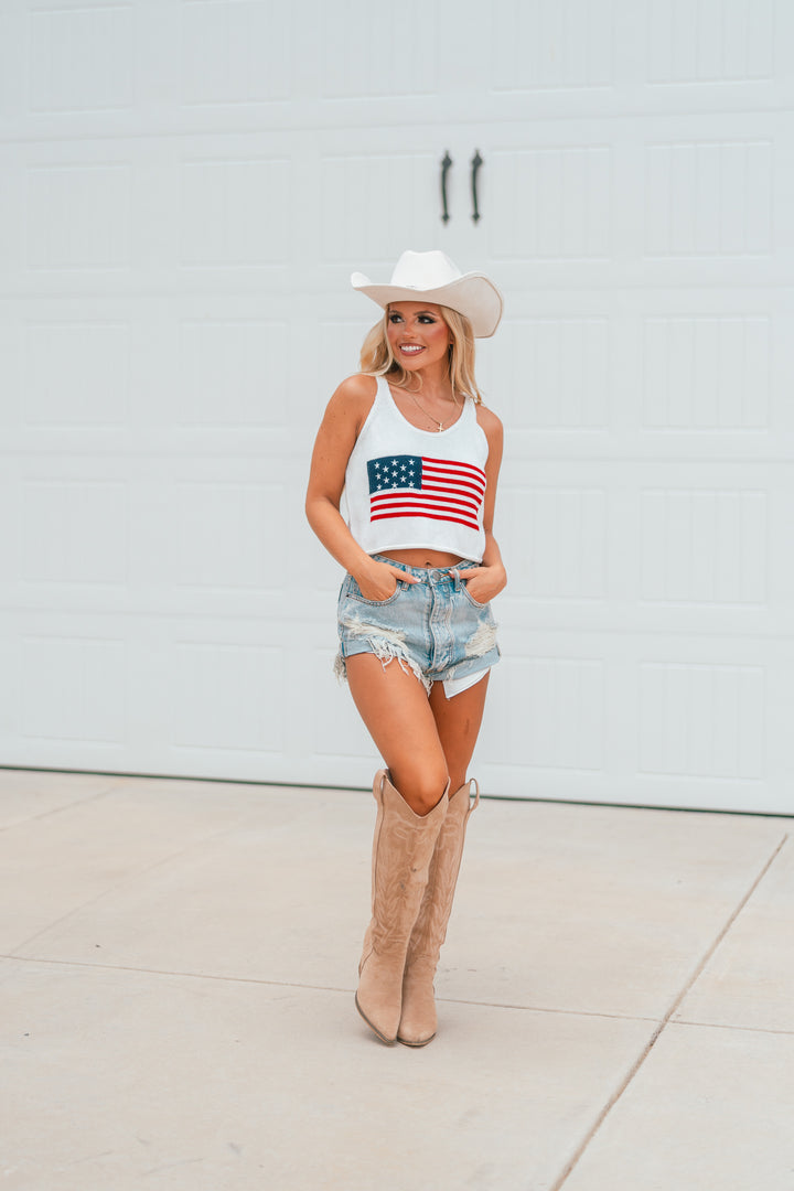USA Knit Tank Top