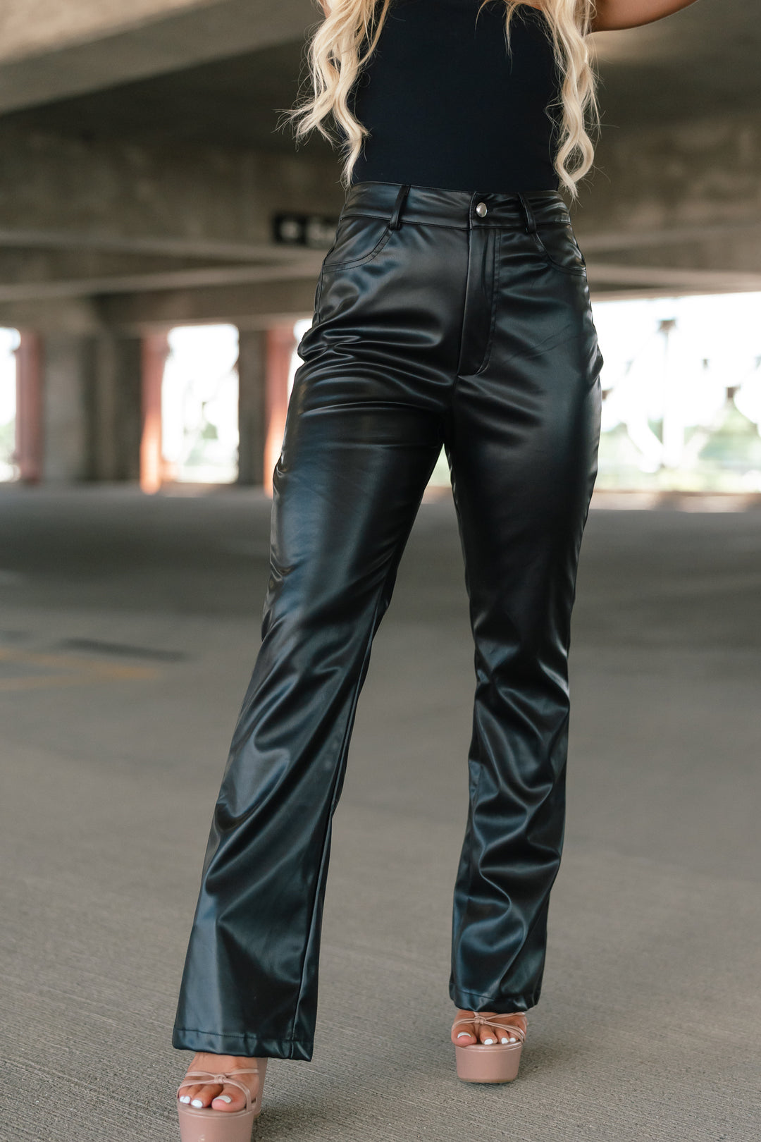 On Edge Pleather Pants