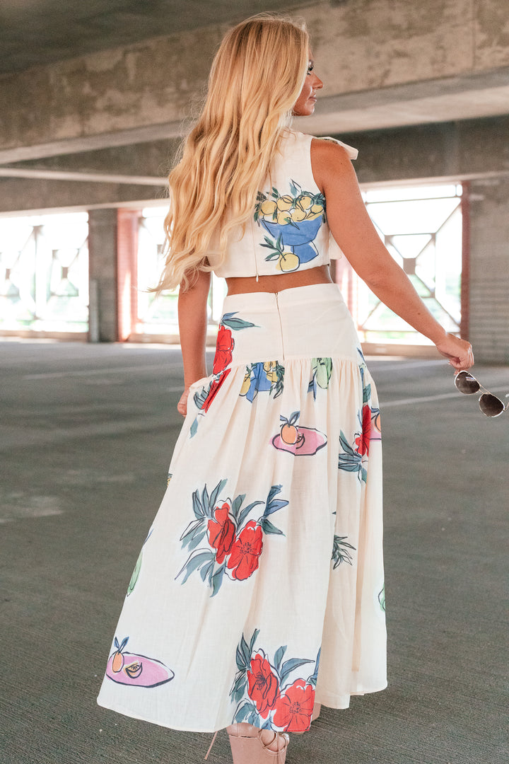 Sunday Brunch Floral Skirt Set