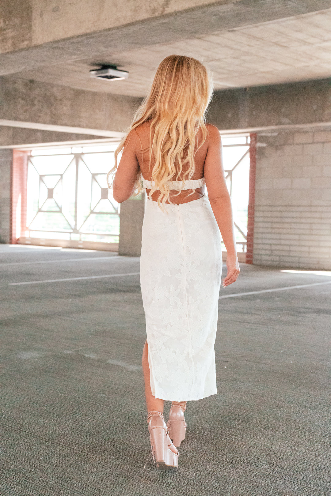 Kitsch Knit Halter Midi Dress