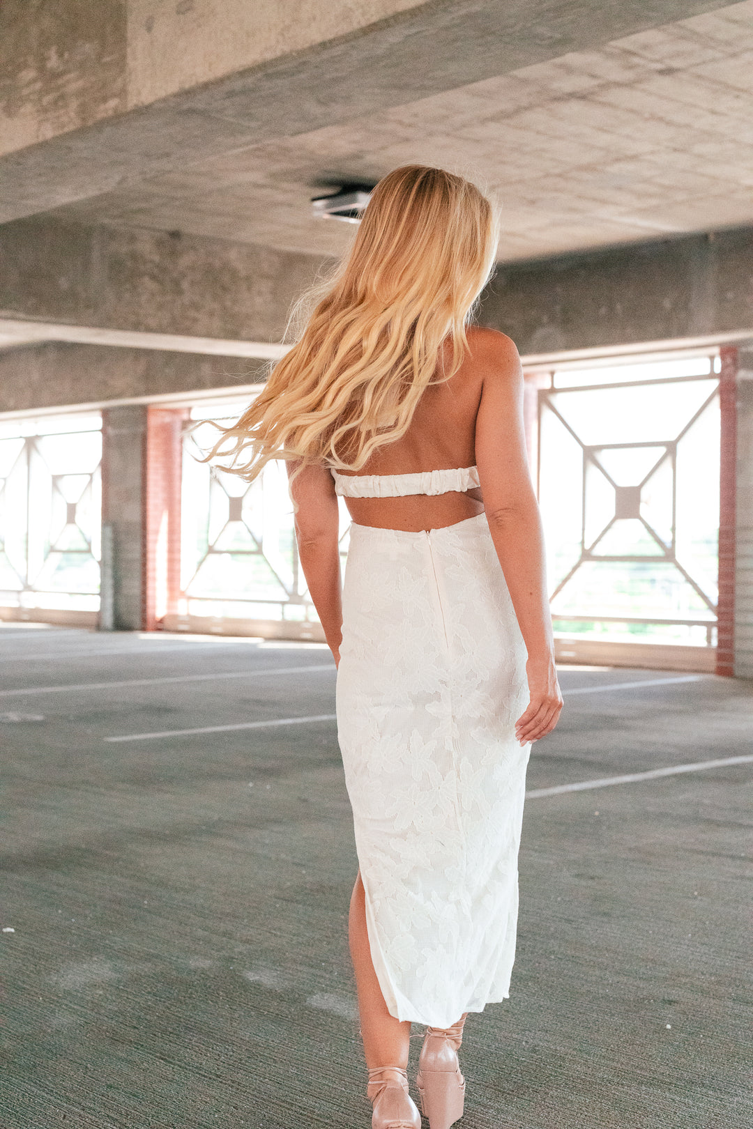 Kitsch Knit Halter Midi Dress