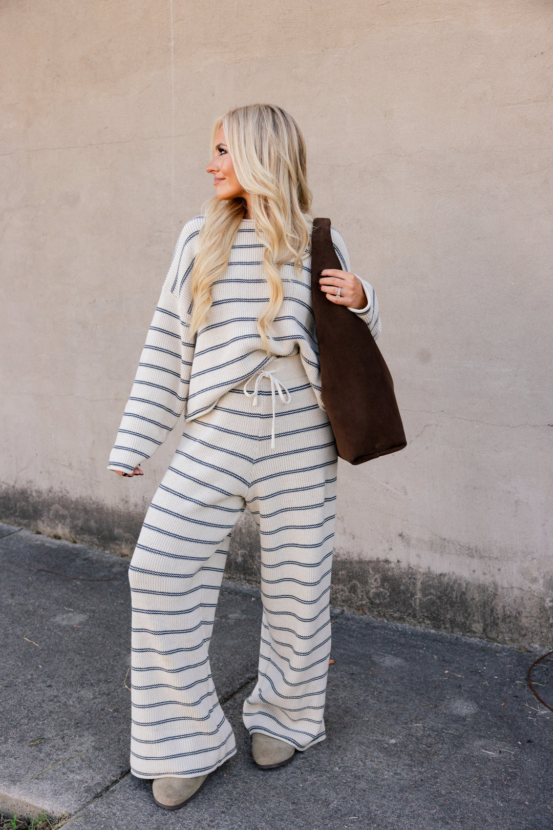 Coastal Cool Striped Knit Pants