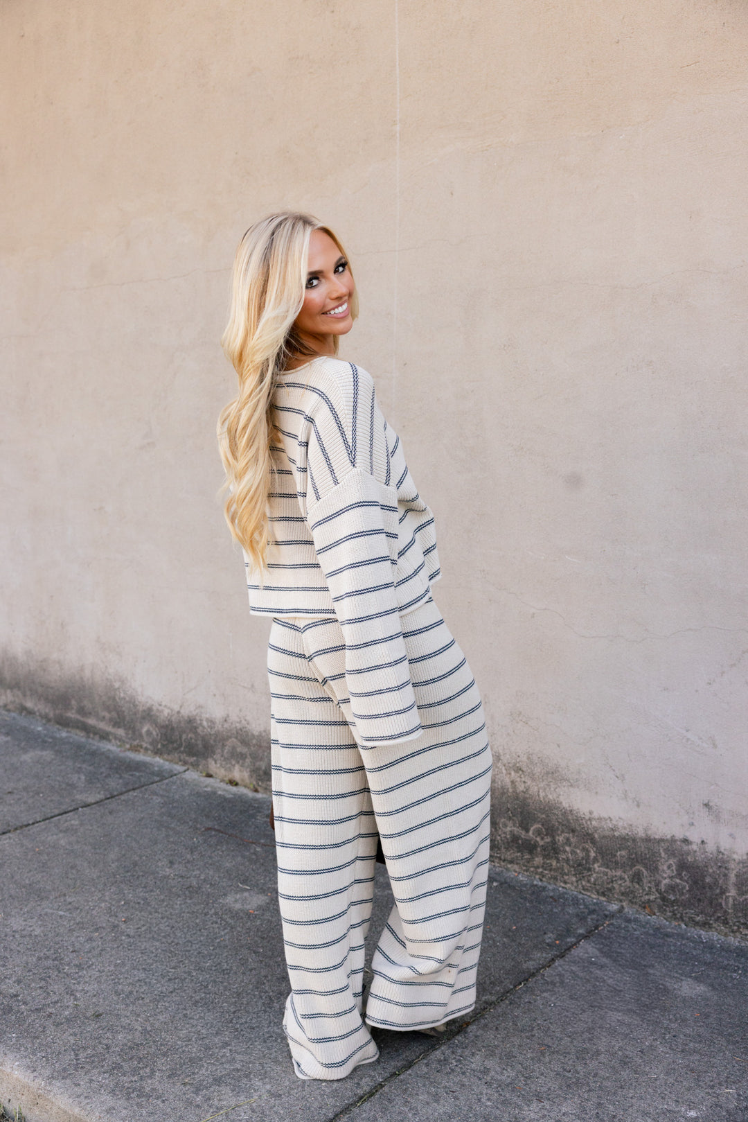 Coastal Cool Striped Knit Pants