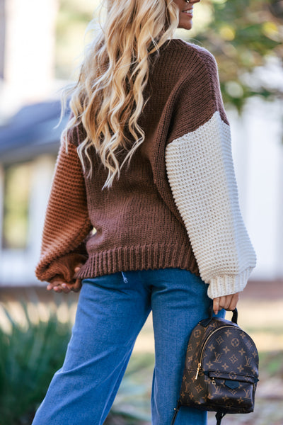 Warm Embrace Color Block Sweater FINAL SALE