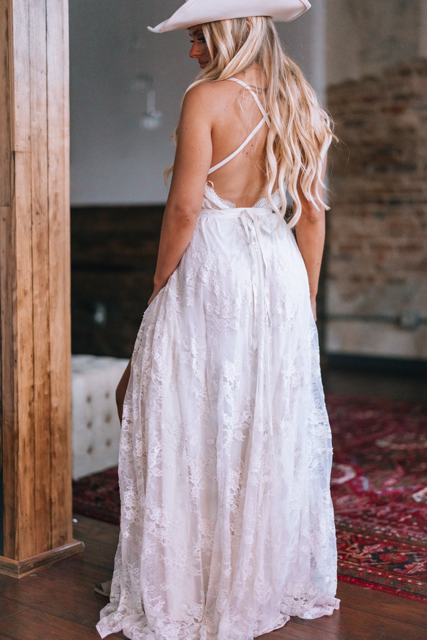 Celestial Multi-Wrap Lace Maxi Dress (Cream) – Southern Alternative