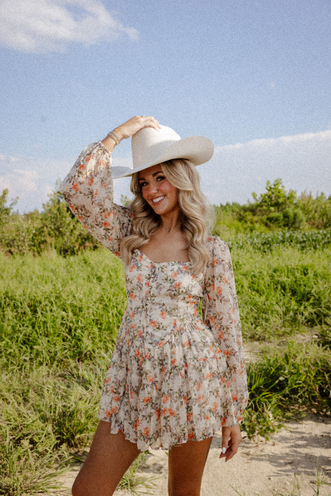 The Rosalie Floral Chiffon Romper