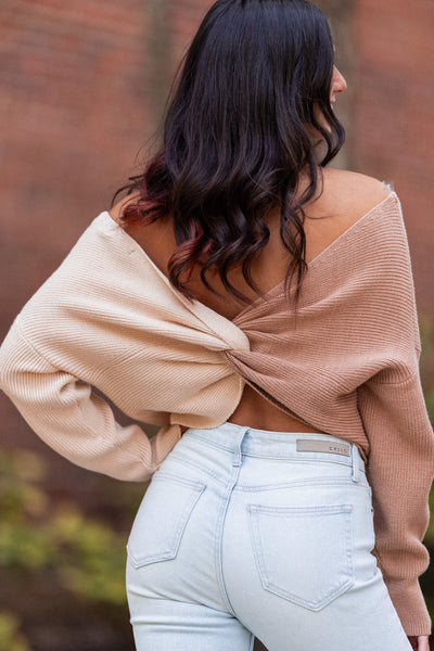 Horizon Multi Color Twist Sweater FINAL SALE