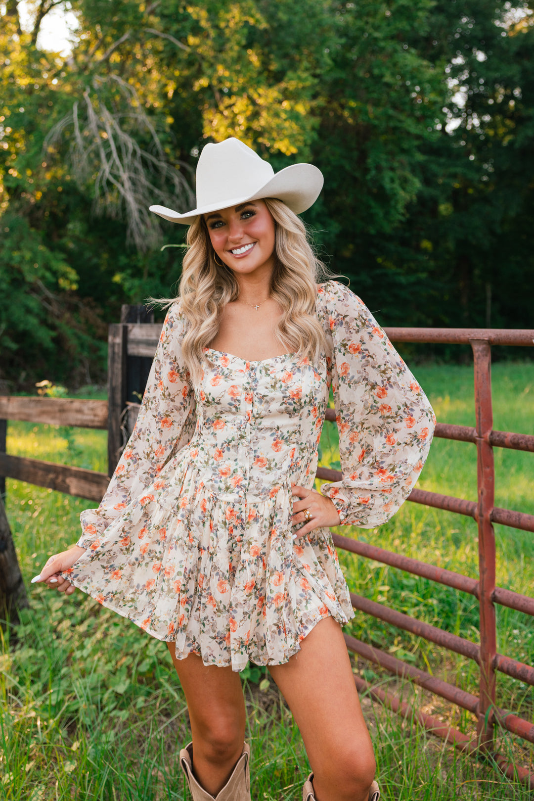The Rosalie Floral Chiffon Romper