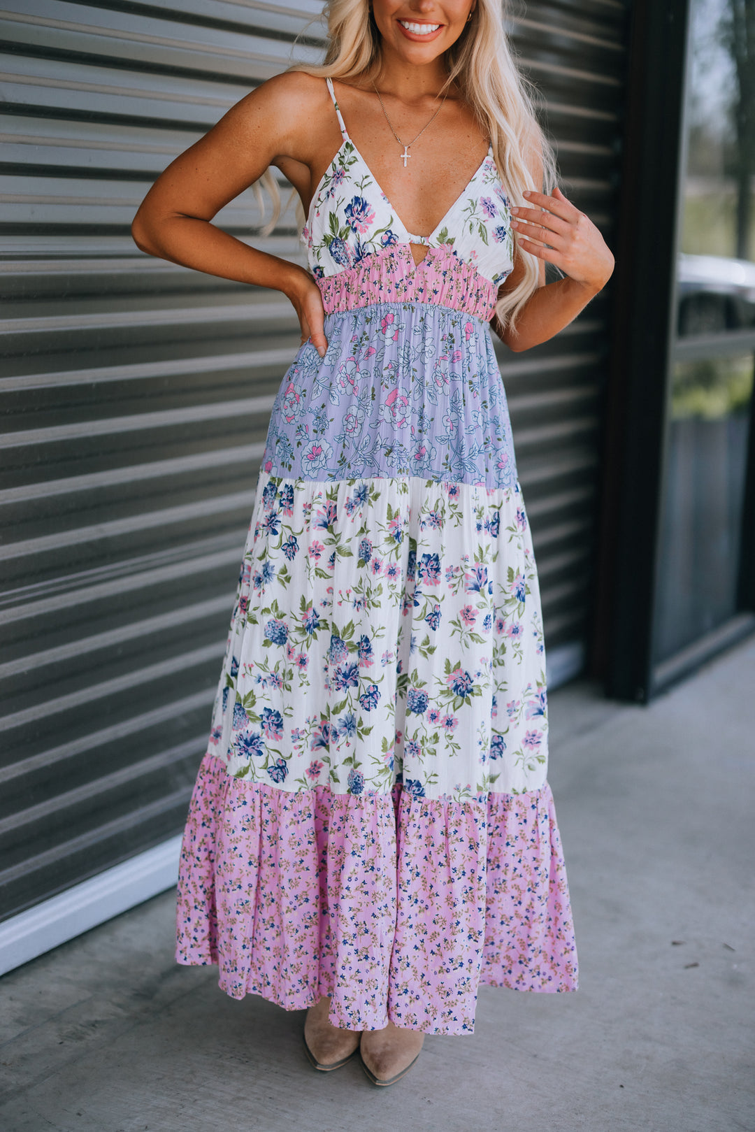 rahi confetti patchwork maxi dress Rahi | Dresses | Rahi Nwt Confetti Patchwork Maxi Dress Confetti Print Short Sleeve Plunge New
