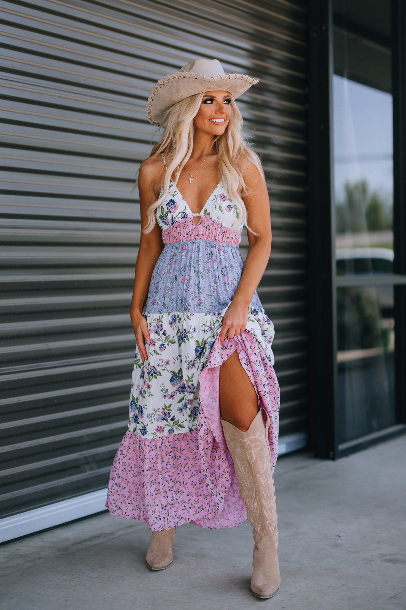 Priscilla Patchwork Floral Maxi Dress – Southern Alternative