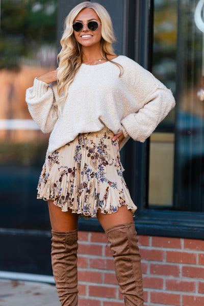 New Obsession Tunic Sweater (Beige)