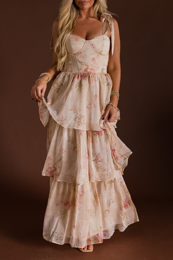 Sunday in Provence Floral Maxi Dress