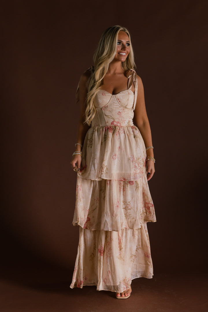 Sunday in Provence Floral Maxi Dress