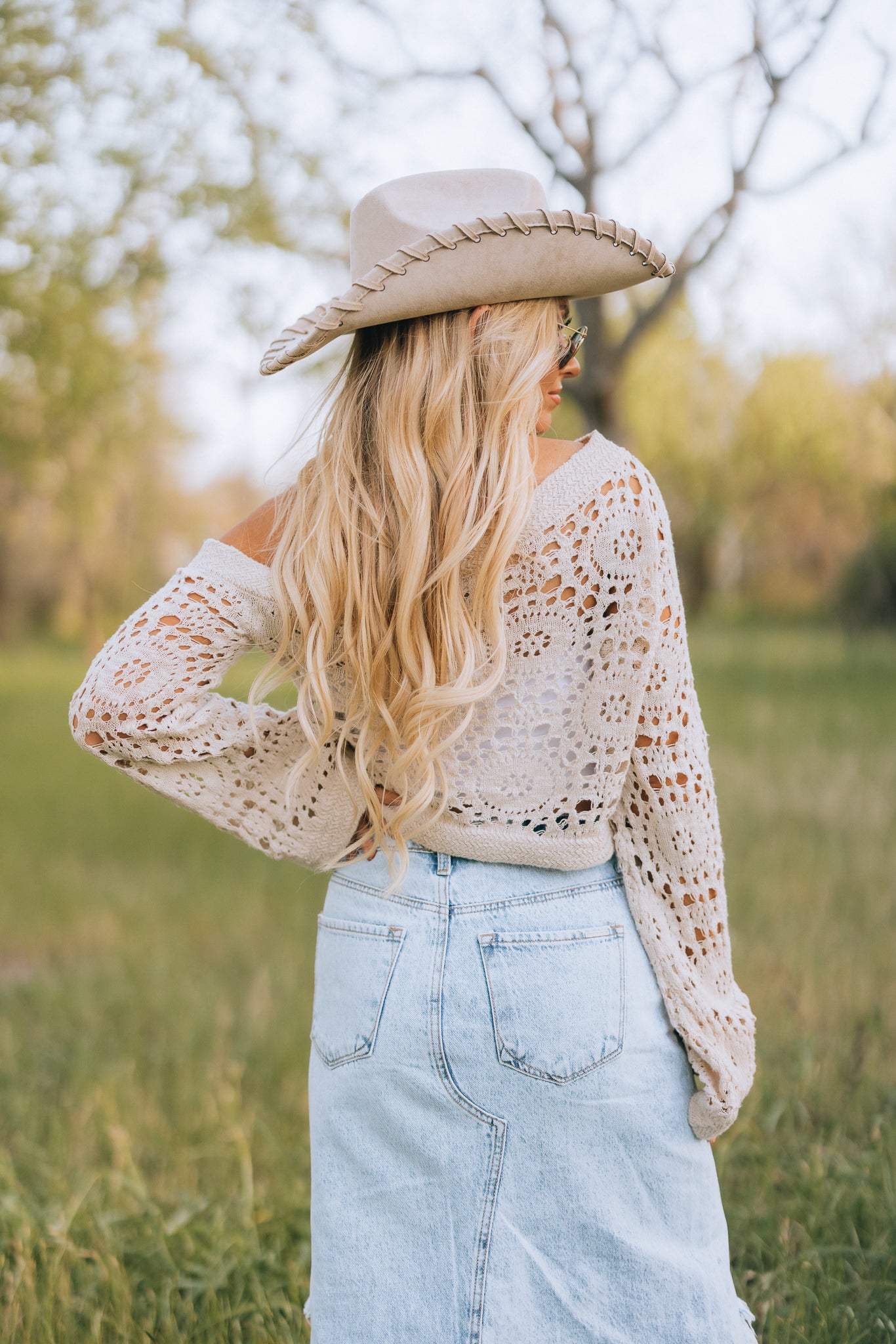Eva Crochet Knit Off Shoulder Top – Southern Alternative
