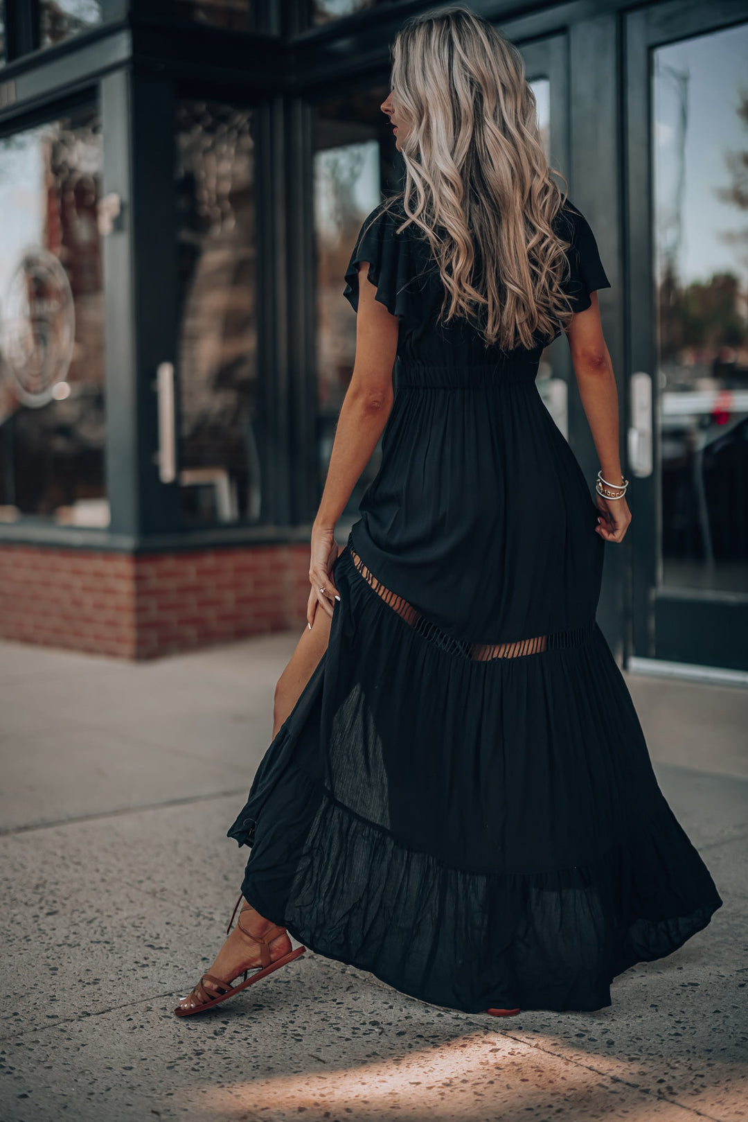 Skylar Embroidered Maxi Dress (Black) FINAL SALE Southern Alternative Skylar Embroidered Maxi Dress (Black) FINAL SALE Southern Alternative