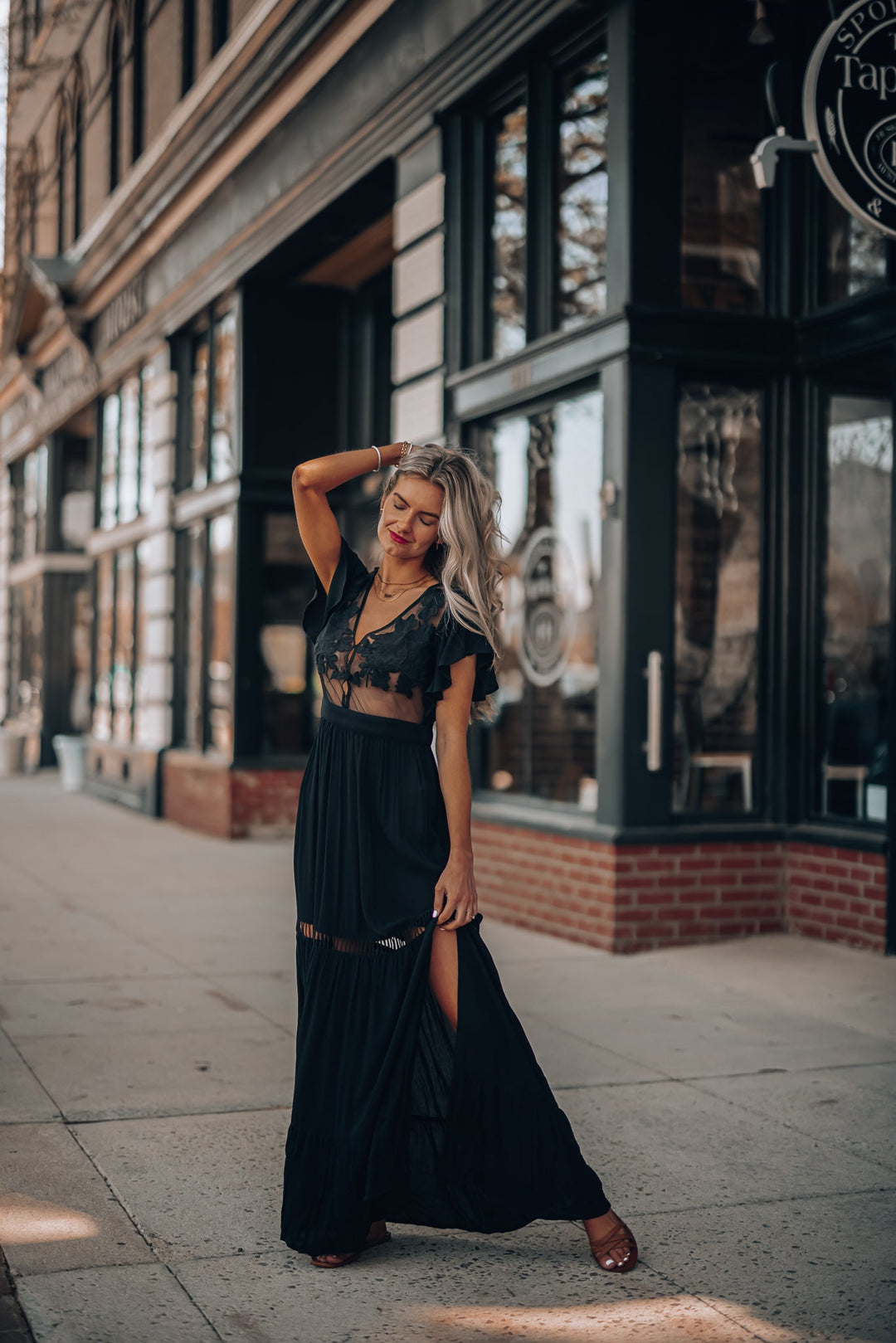Skylar Embroidered Maxi Dress (Black) FINAL SALE Skylar Embroidered Maxi Dress (Black) FINAL SALE