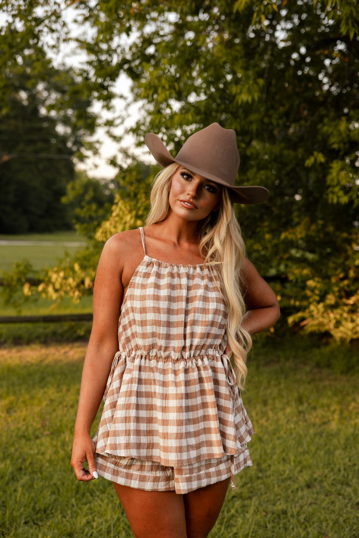 Small Town Charm Gingham Top