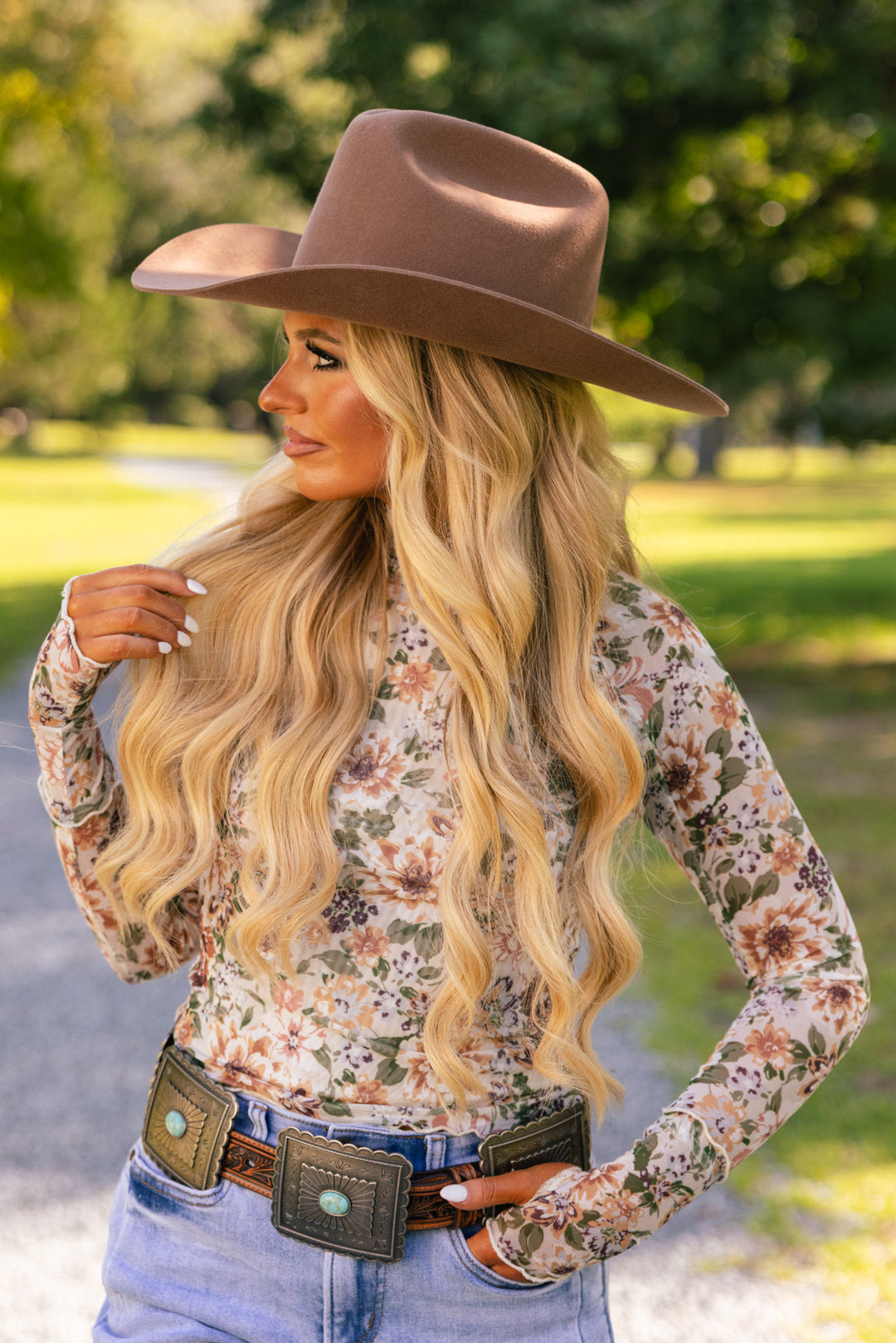 Country Garden Mesh Top