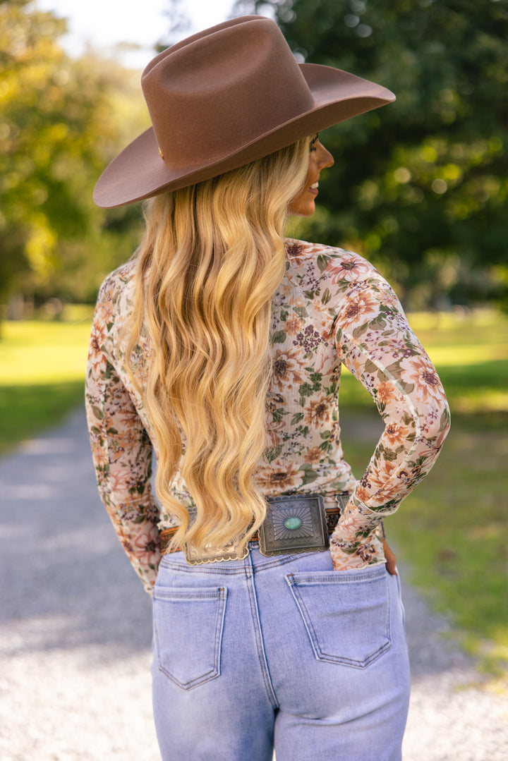 Country Garden Mesh Top