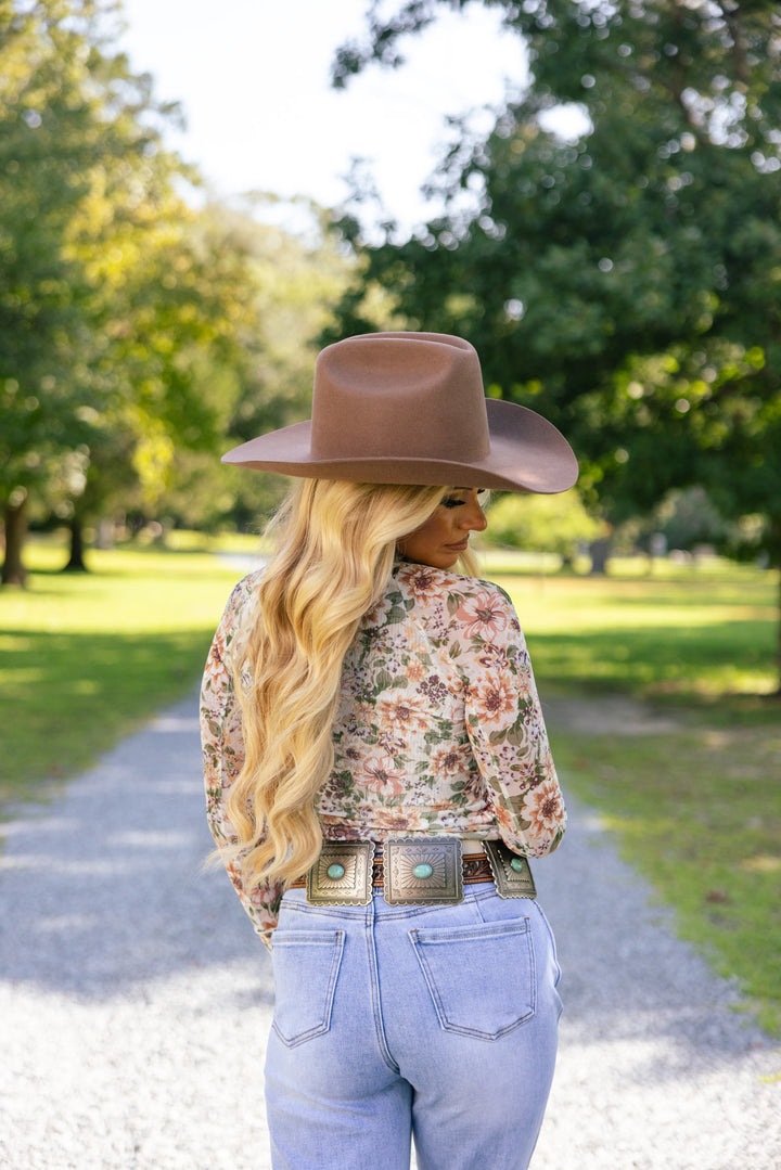 Country Garden Mesh Top