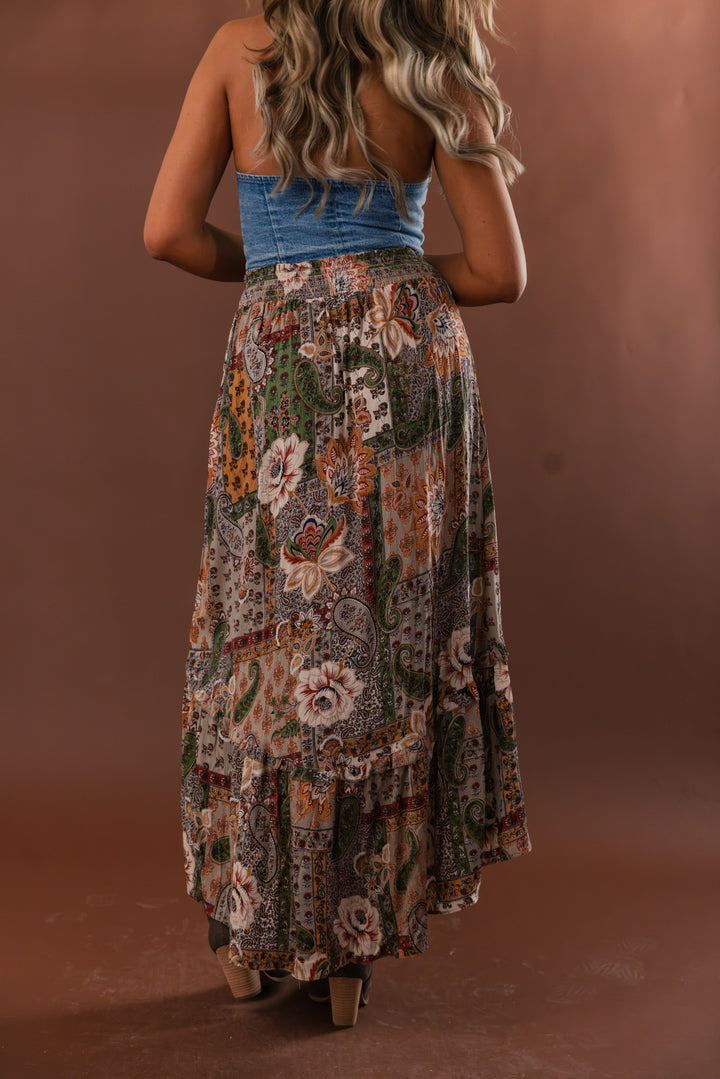 Free Spirit Paisley Maxi Skirt