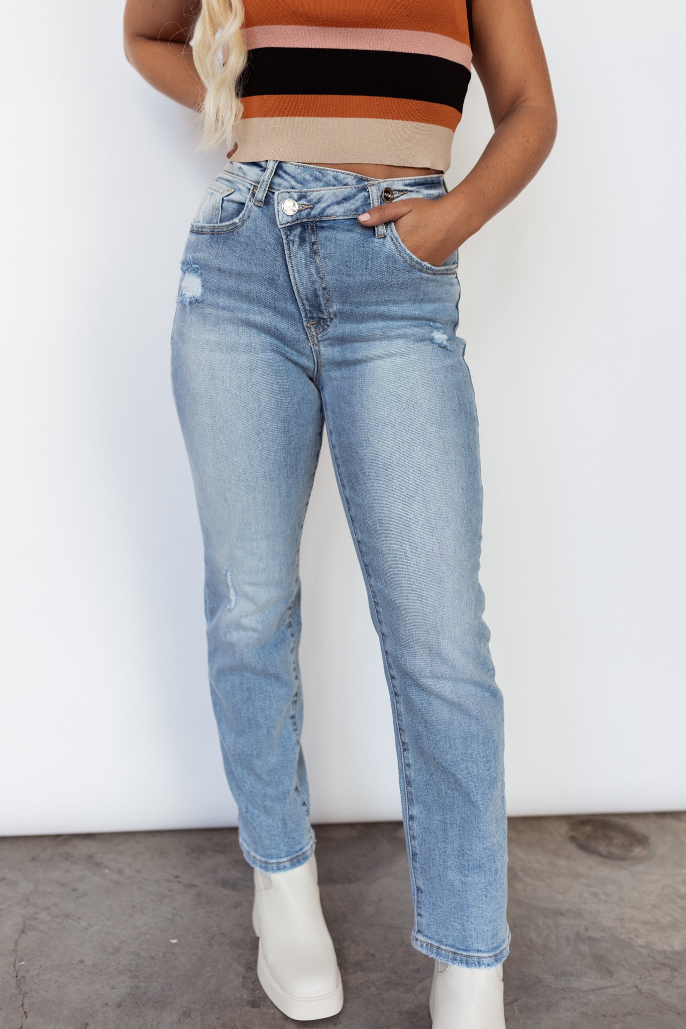 Talia Crossover Jeans FINAL SALE