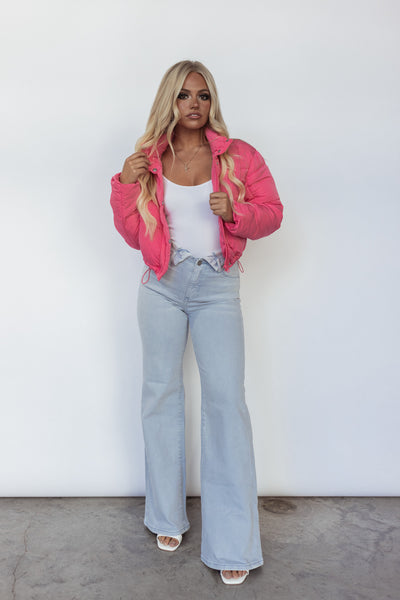 On The Go Puffer Jacket (Pink)