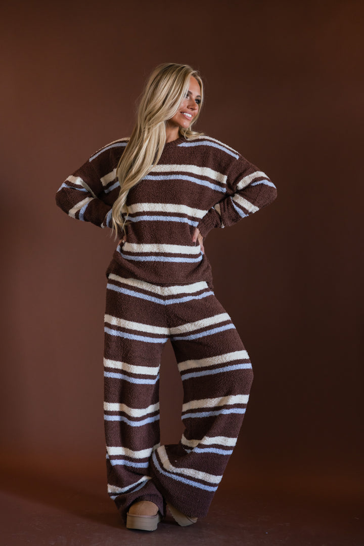Cocoa Skies Striped Knit Sweater