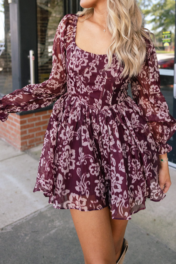 Merlot After Midnight Romper