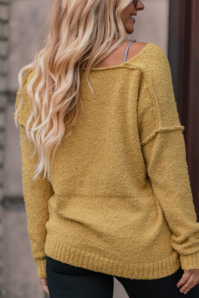 Everyday Knit Sweater (Mustard) FINAL SALE