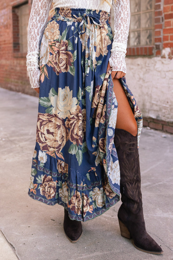 Blue Ridge Bloom Maxi Skirt