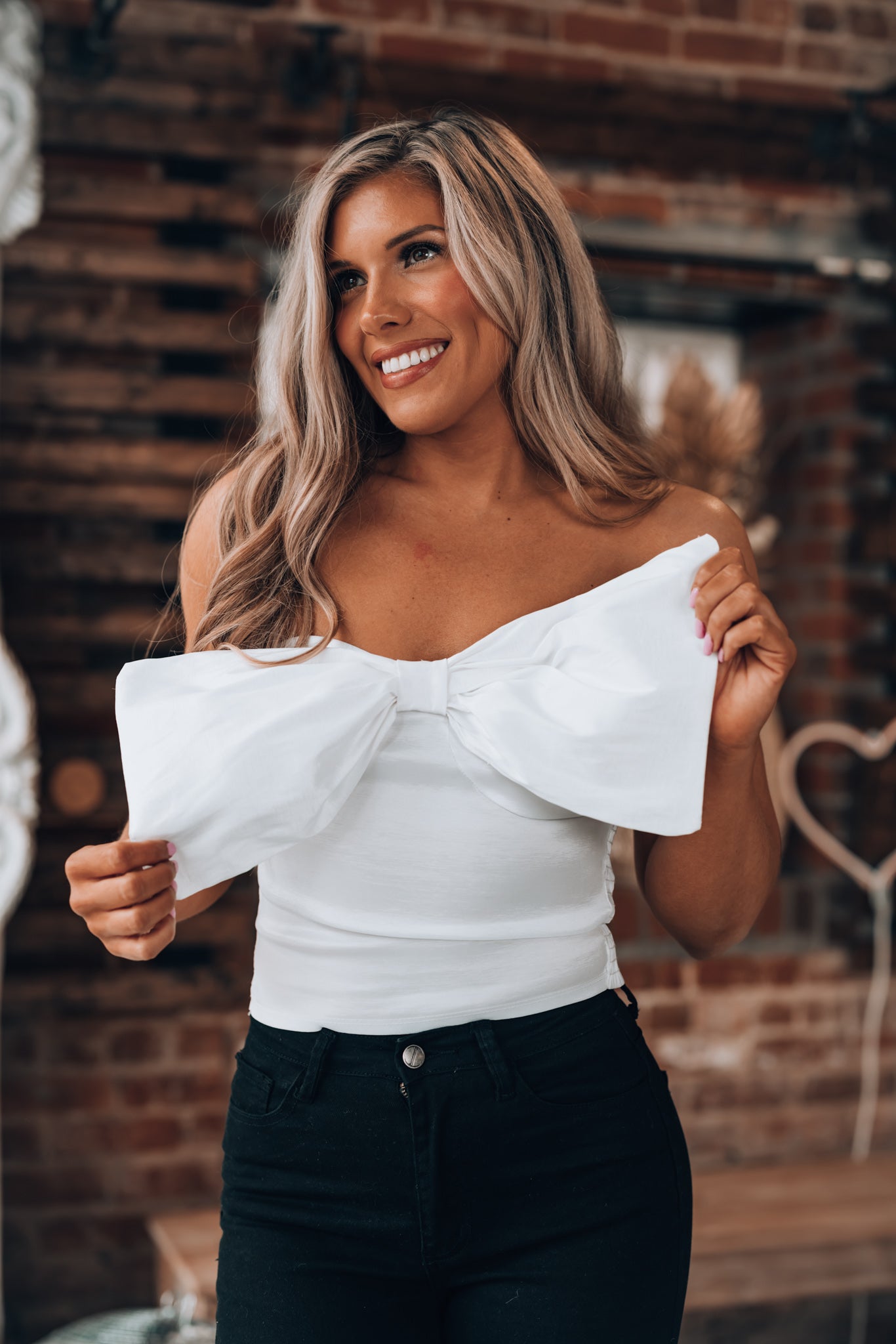 High Standards Bow Top (White) FINAL SALE