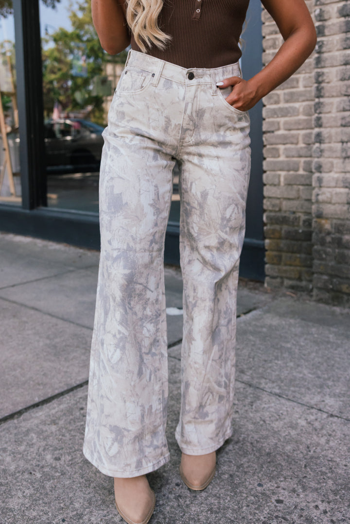 The Woodland Haze Printed Jeans